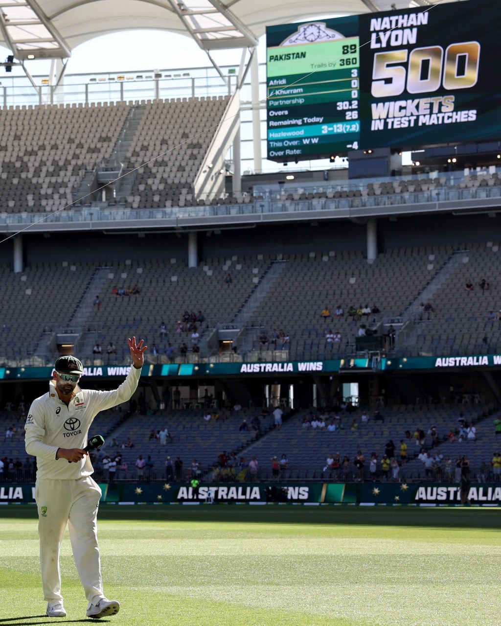 Nathan Lyon joins 500 club in crushing&nbsp;win