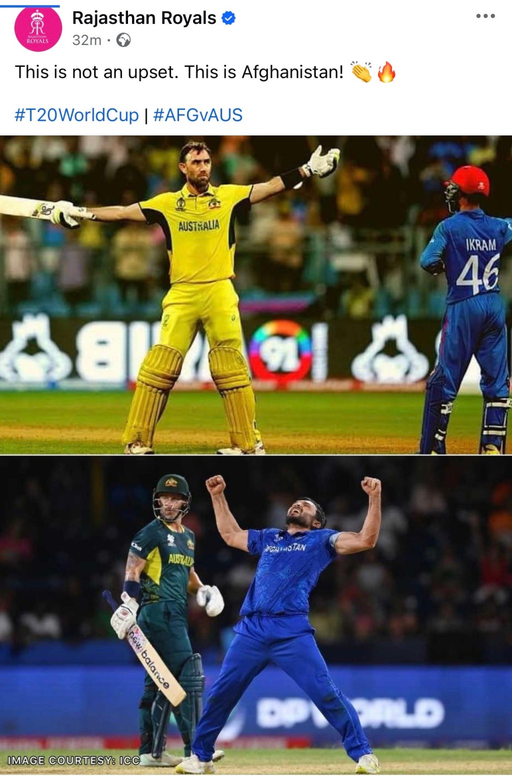 Afghanistan stun Australia